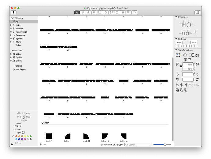 glyphs mini fit curve