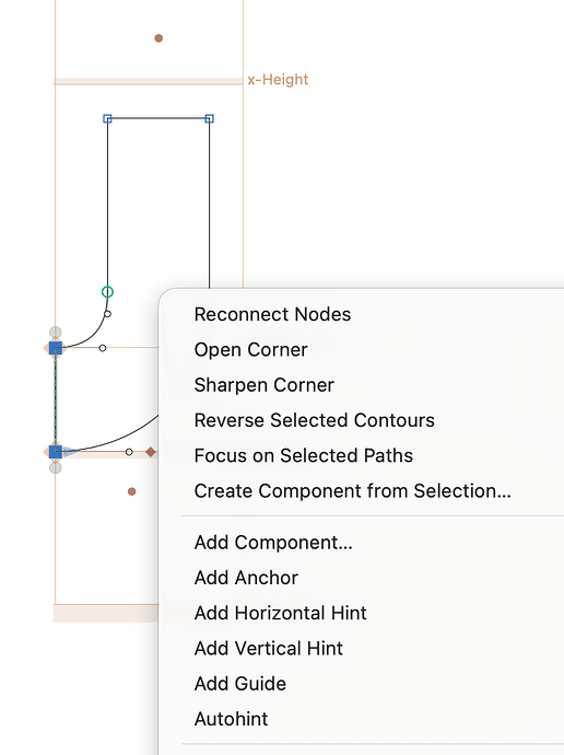 missing from context menu
