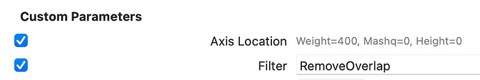 filter in static export settings