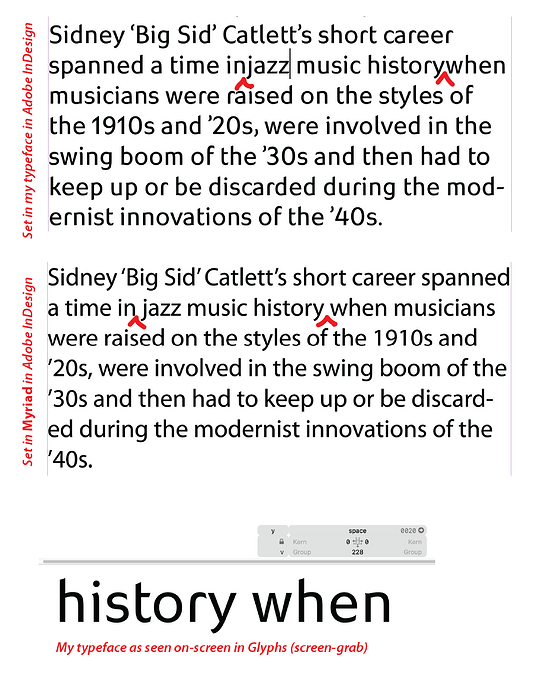 Stranger things in space glyphs