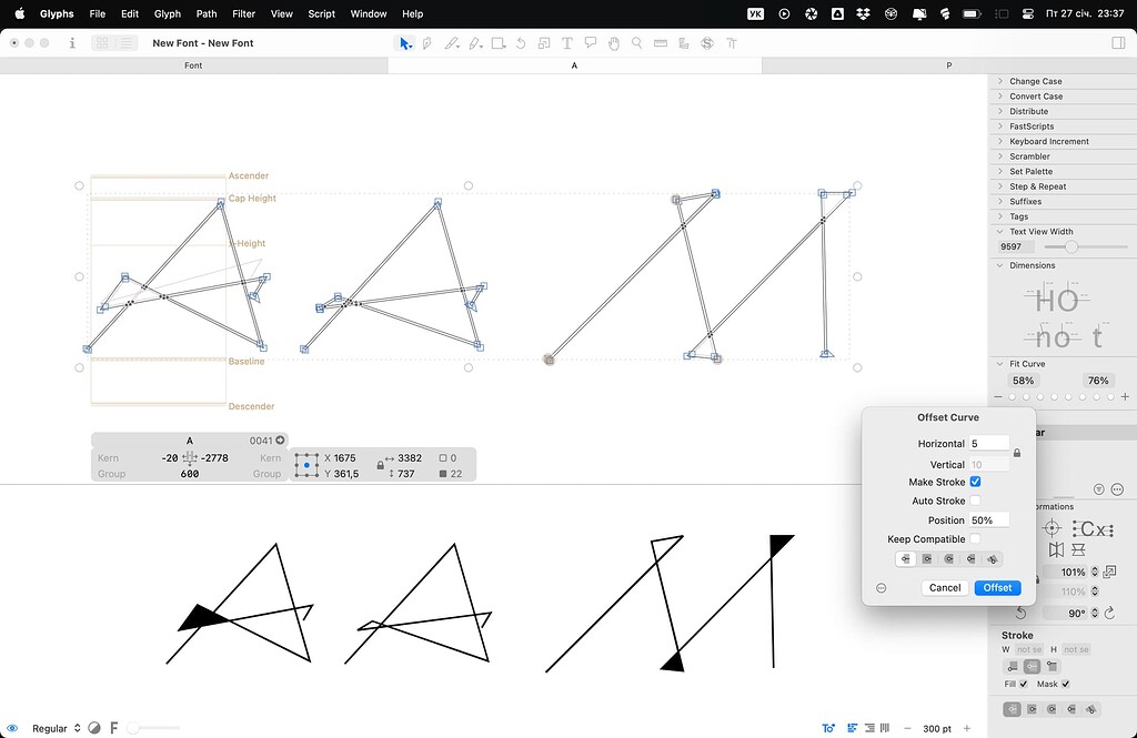 Stroke intersection issue - Glyphs - Glyphs Forum