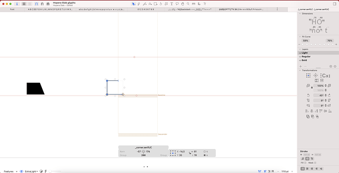 Corner serifUC Light