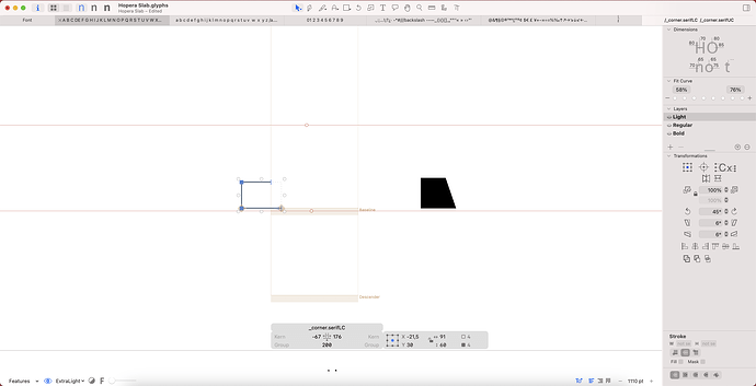 Corner serifLC Light
