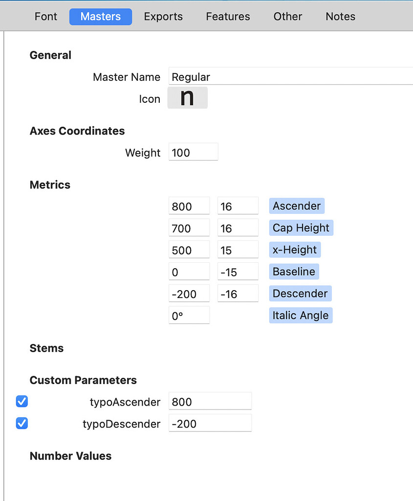 Problems with ascender/descender space Glyphs Glyphs Forum