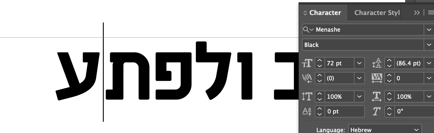 need script hebrew font for mac