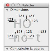 Palette in French