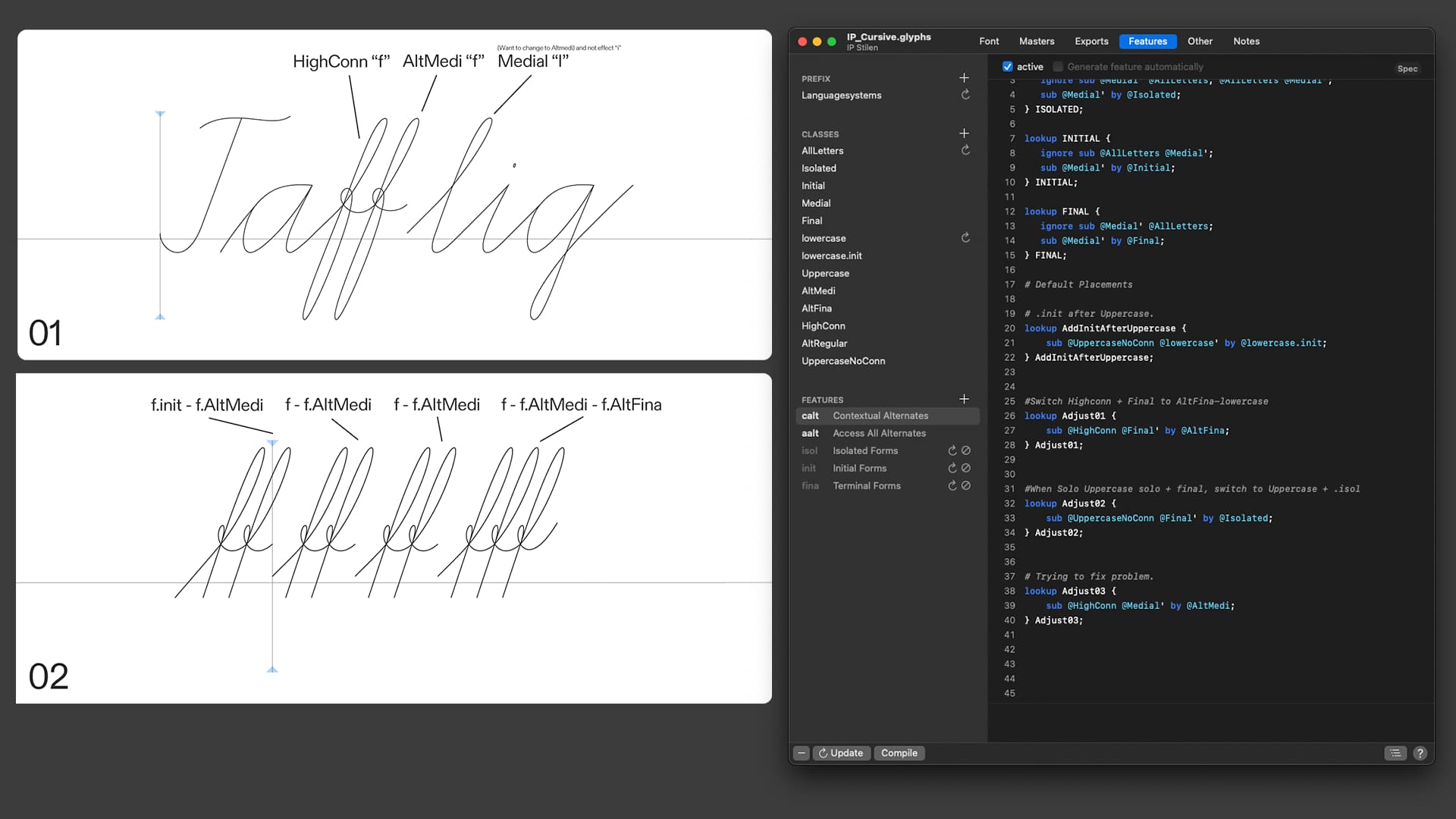 Script font Features help - Glyphs Forum