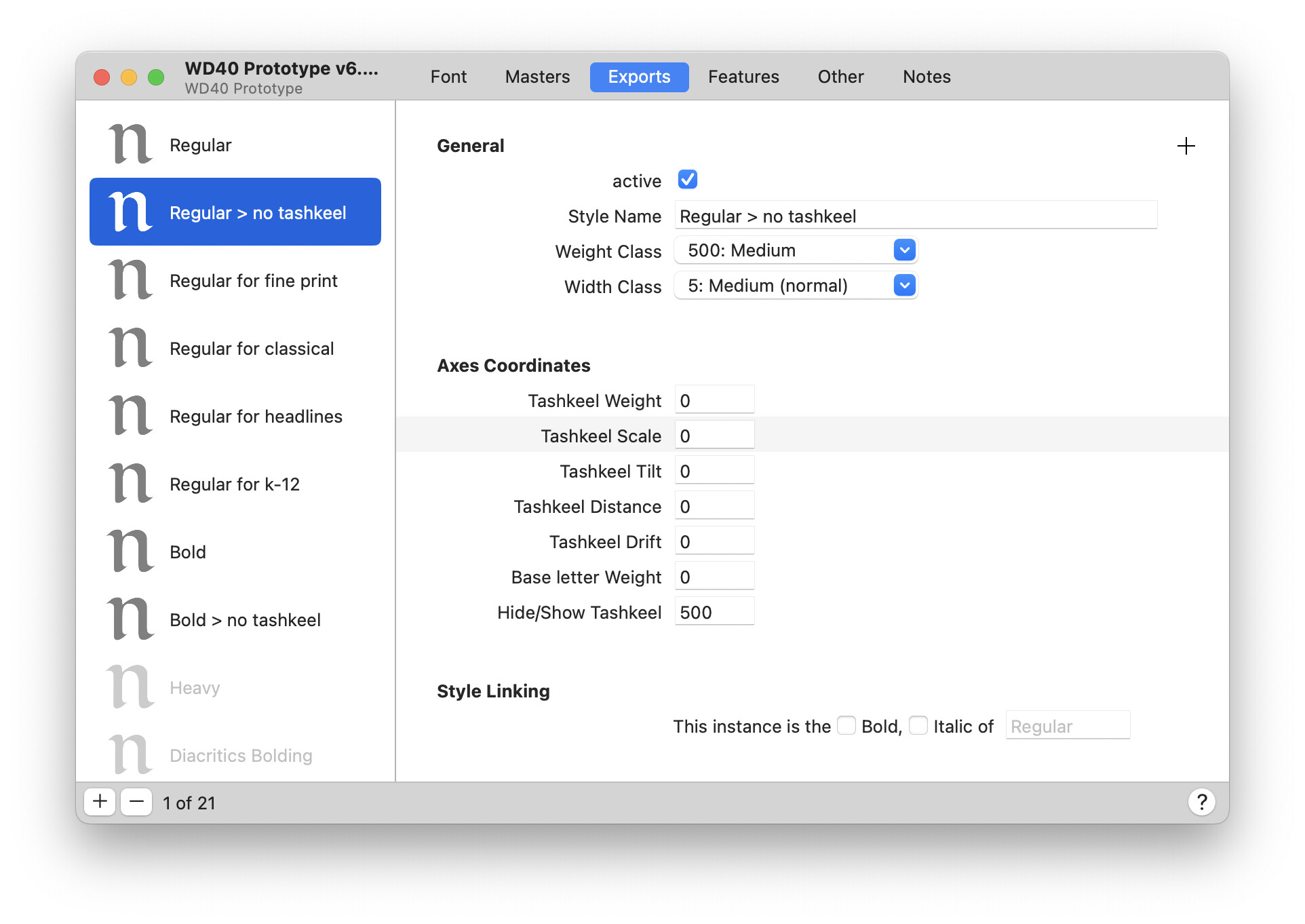 Substituting glyphs at export with #ifdef tag in variable fonts not ...